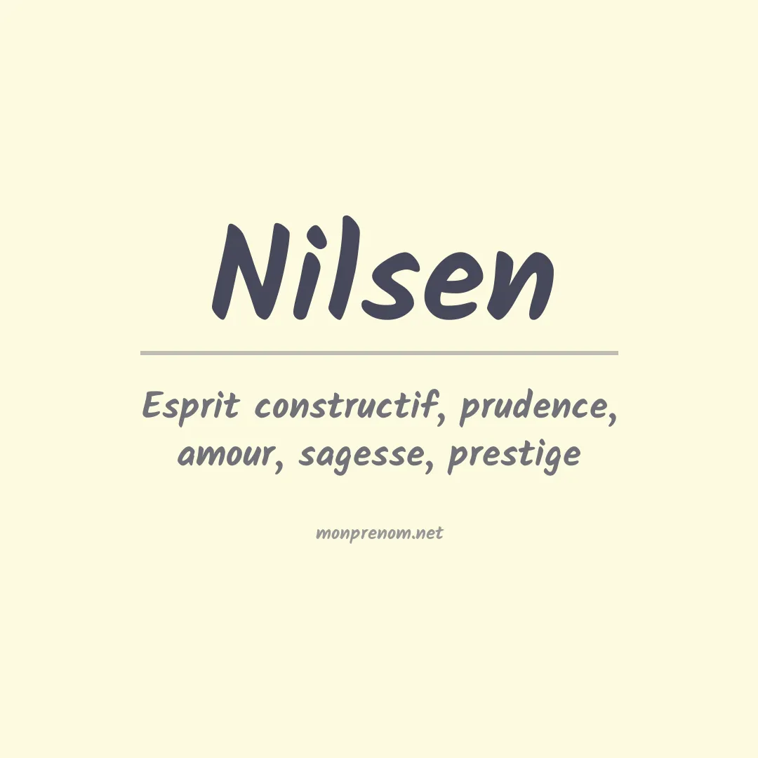 Prénom Nilsen