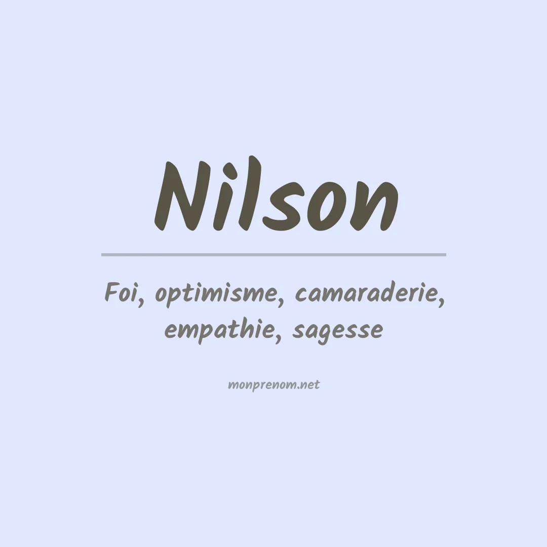Prénom Nilson