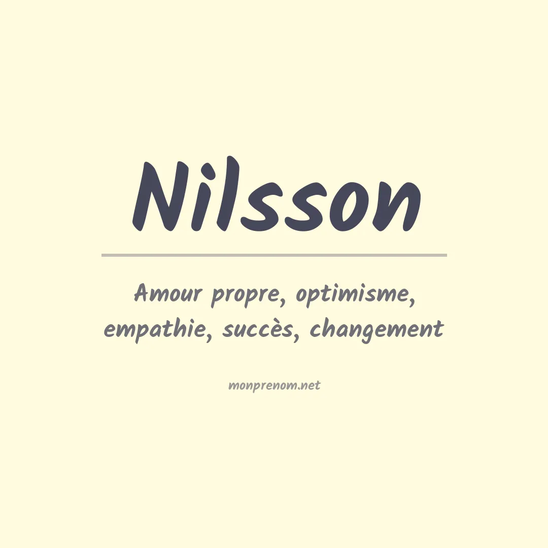 Prénom Nilsson