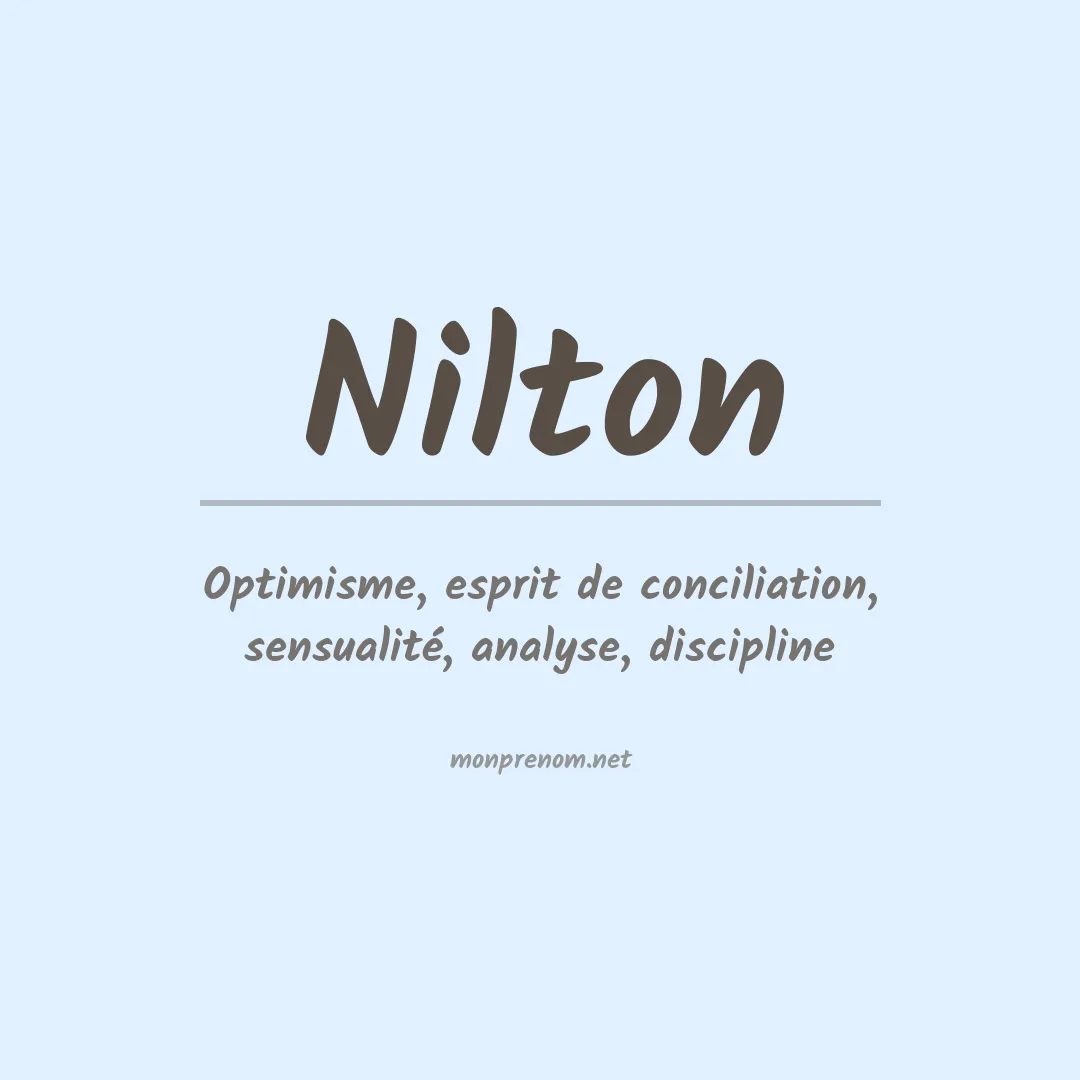 Prénom Nilton