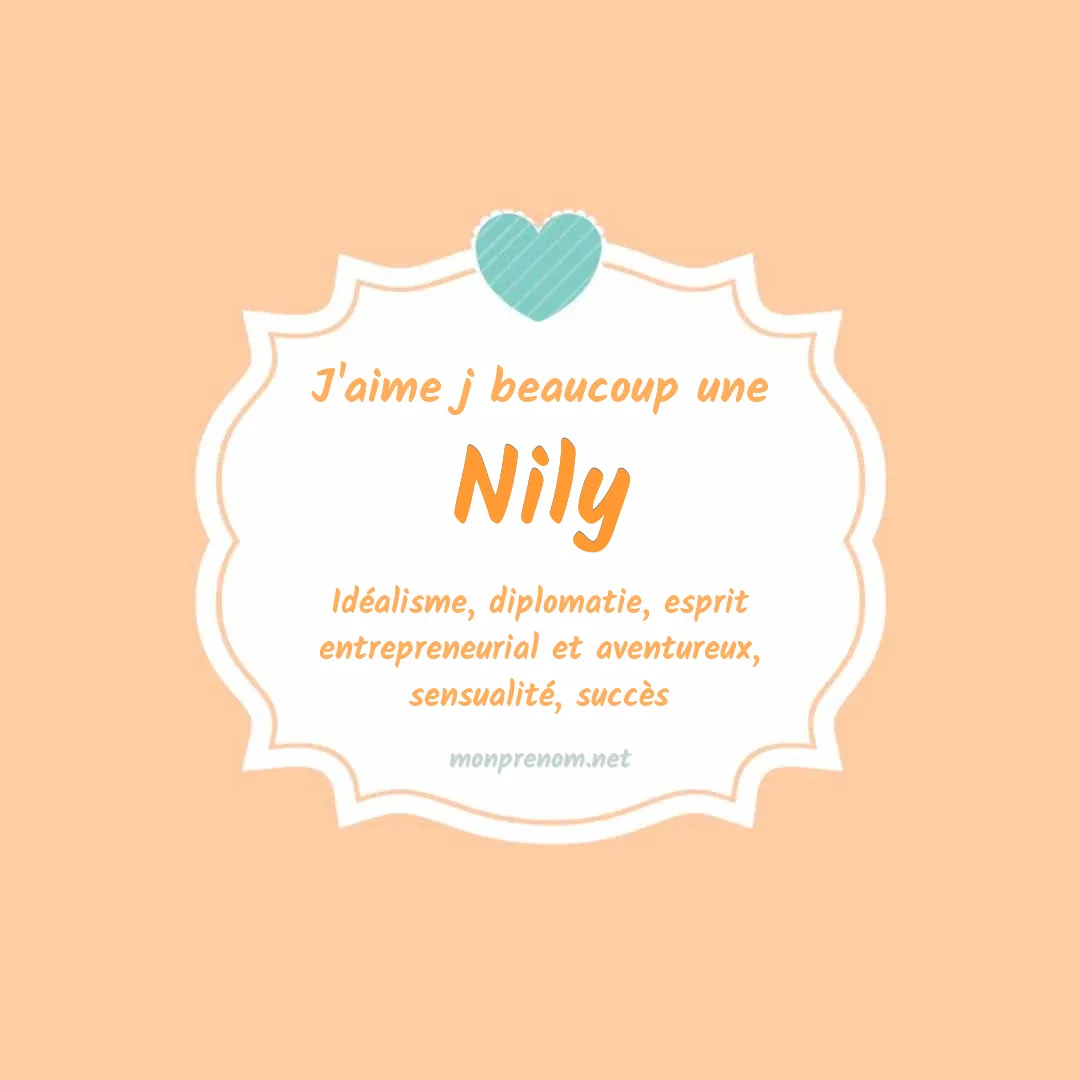 J'aime beaucoup Nily