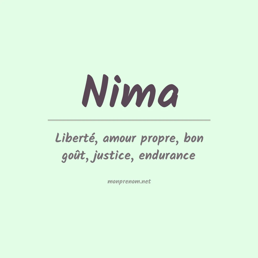 Prénom Nima