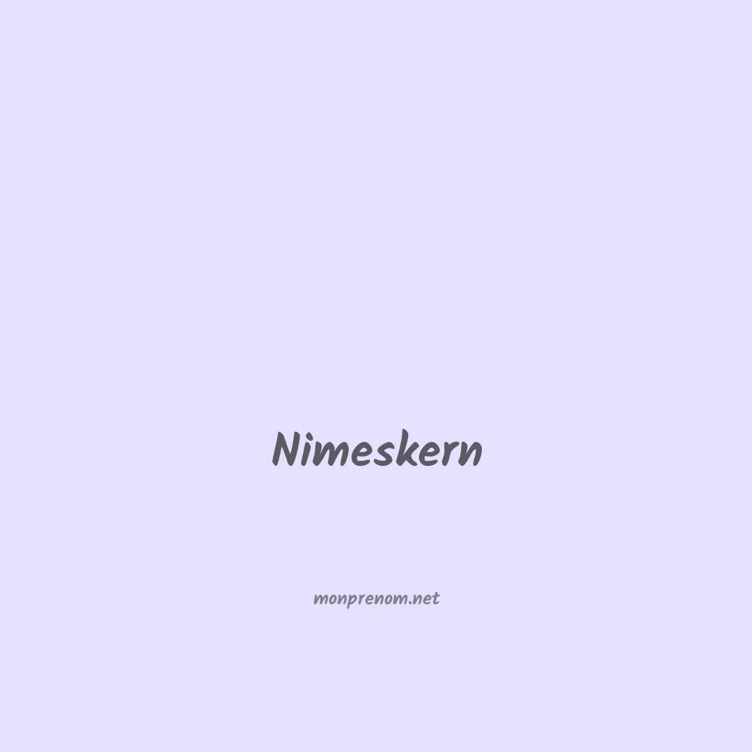 Nimeskern en chinois