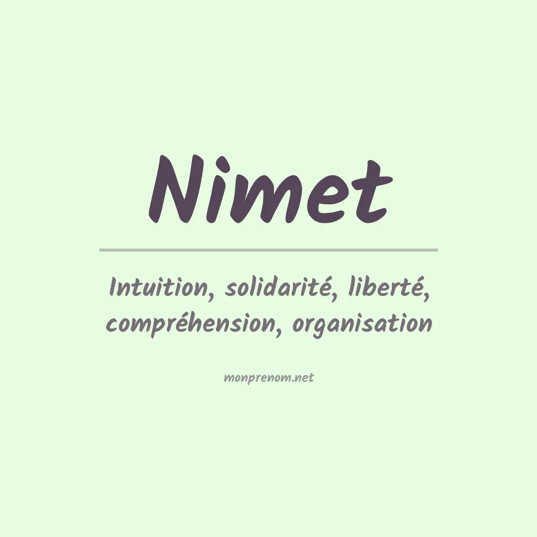 Prénom Nimet