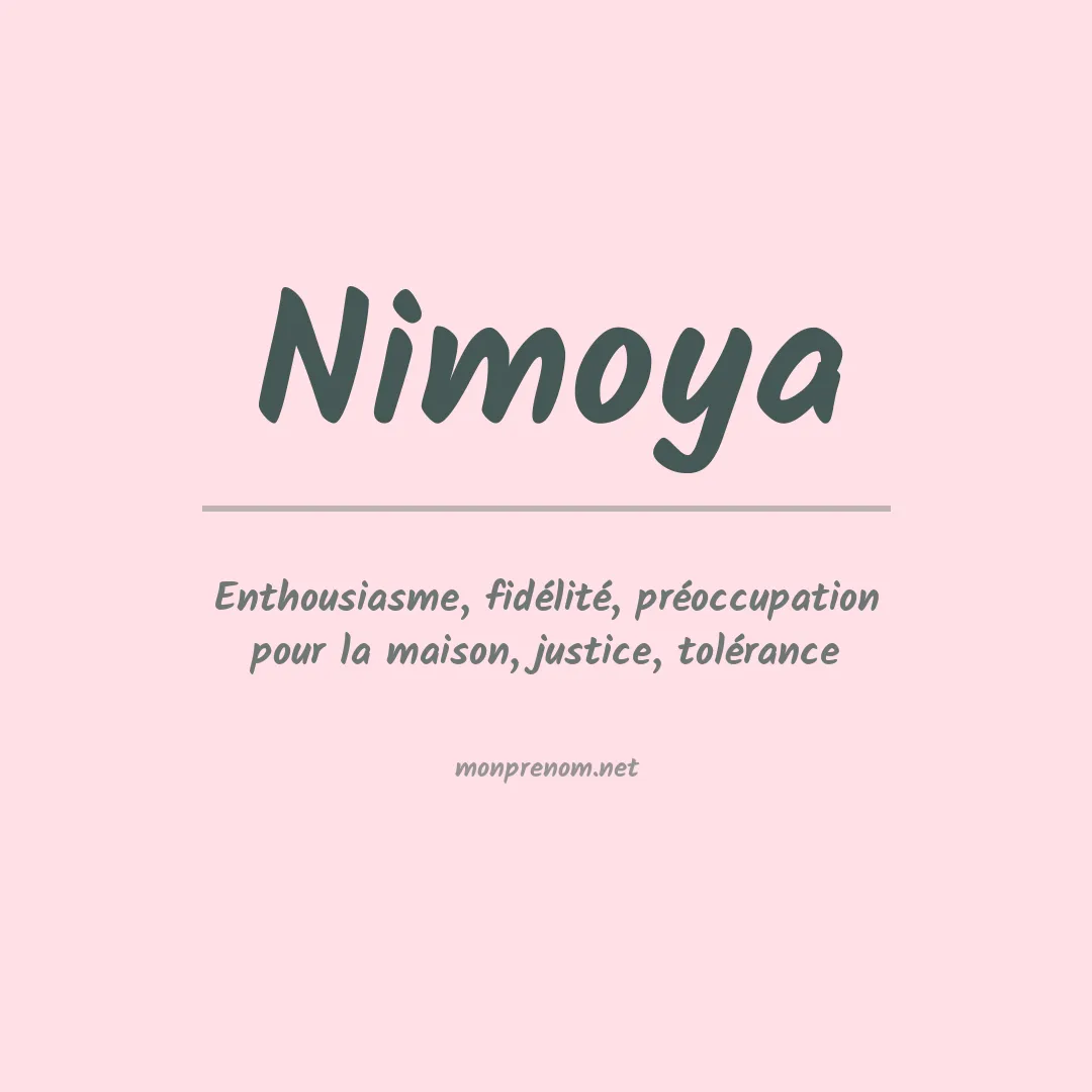 Prénom Nimoya