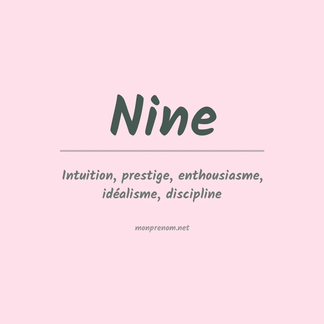 Prénom Nine