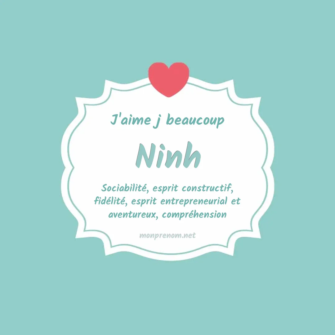 J'aime beaucoup Ninh