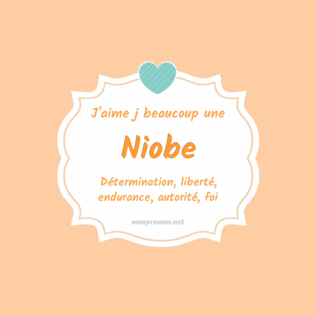 J'aime beaucoup Niobe