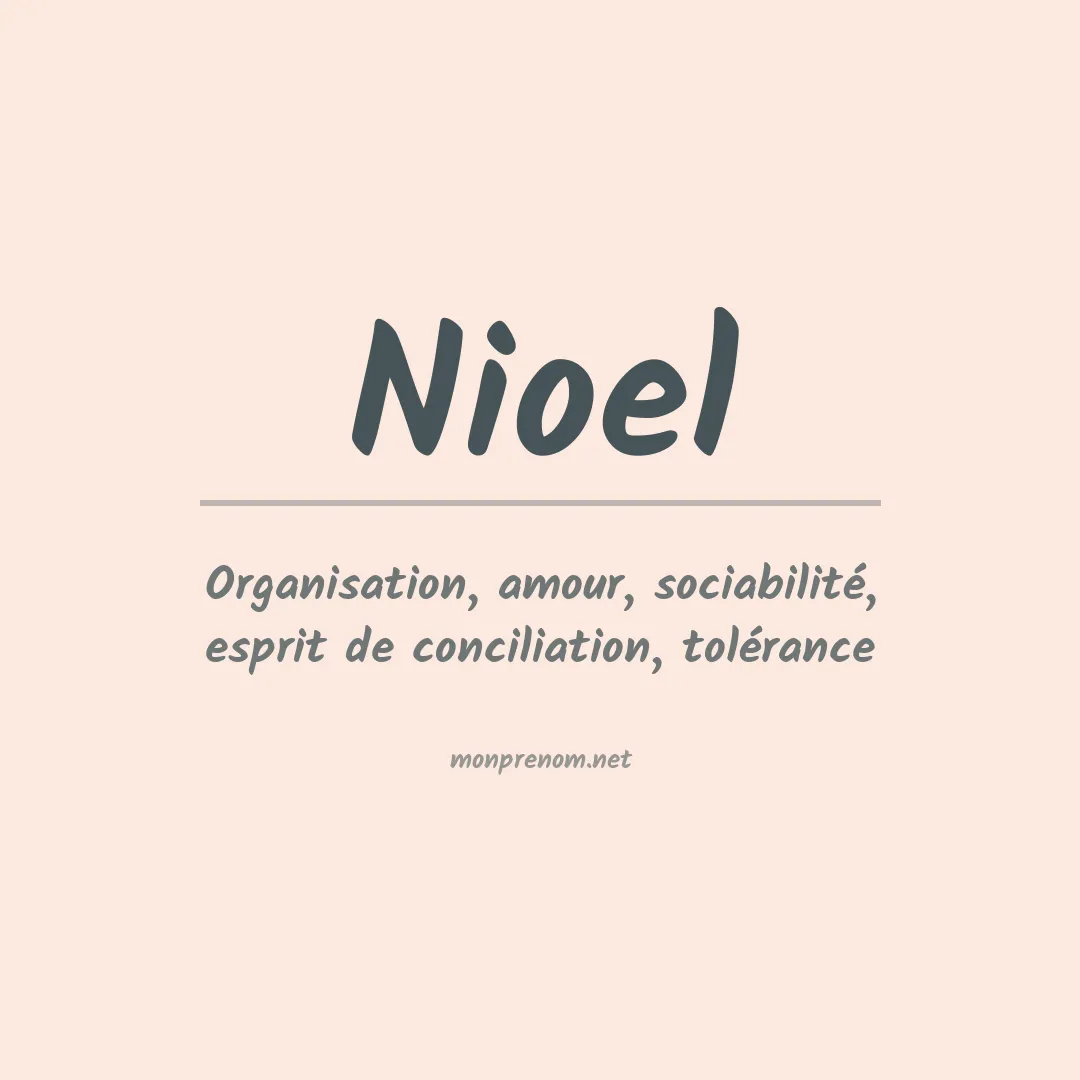 Prénom Nioel