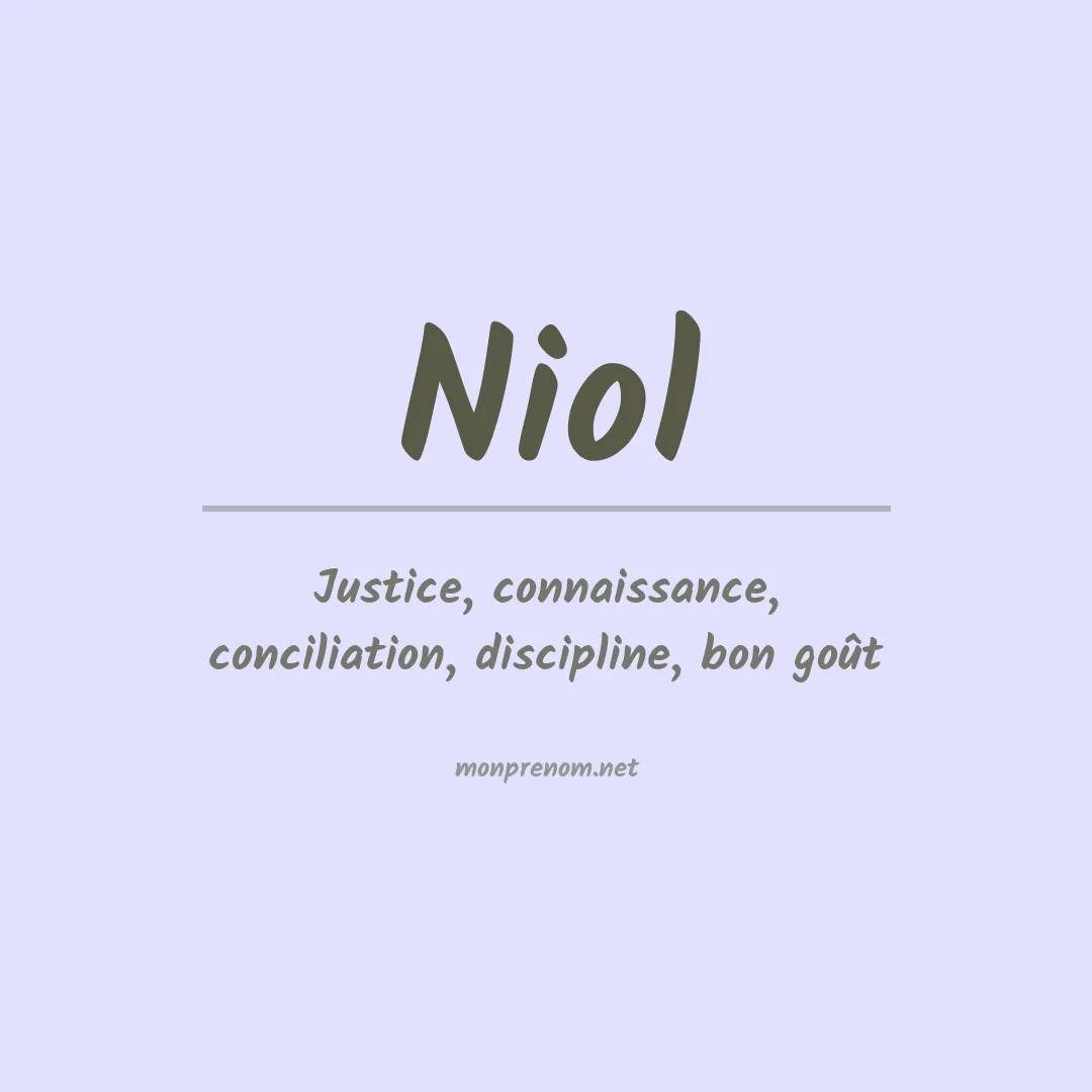 Signification du prénom Niol