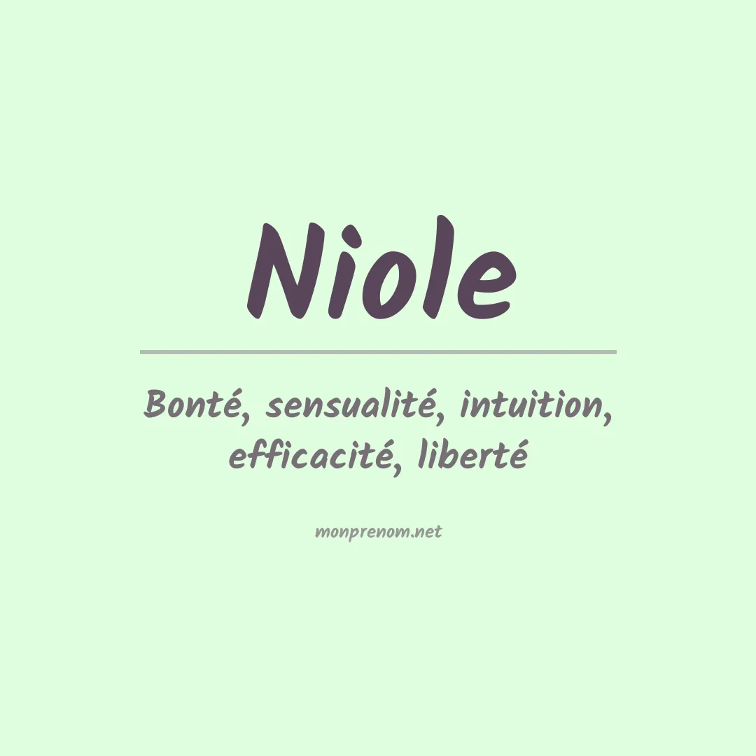 Prénom Niole