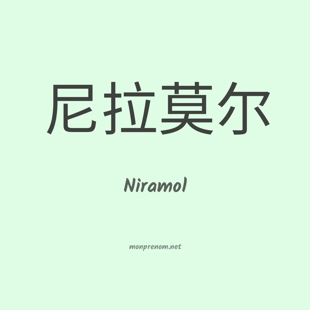 Niramol en chinois