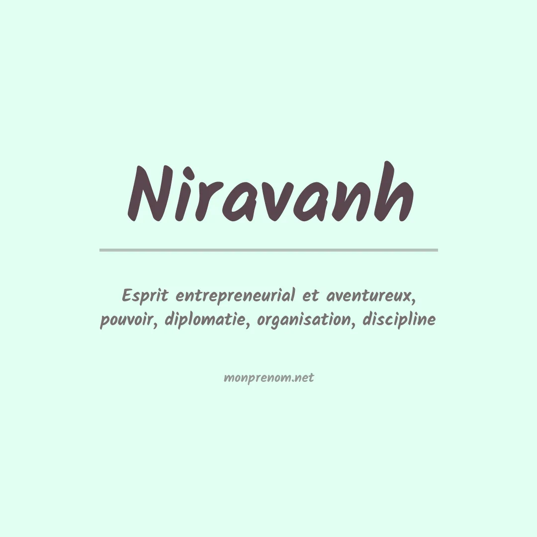 Prénom Niravanh