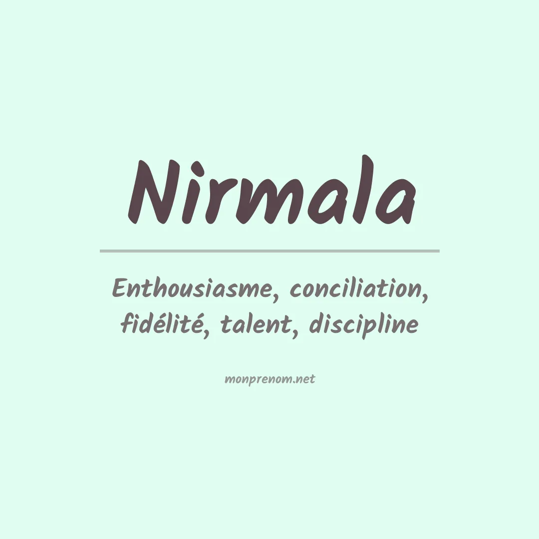 Signification du prénom Nirmala