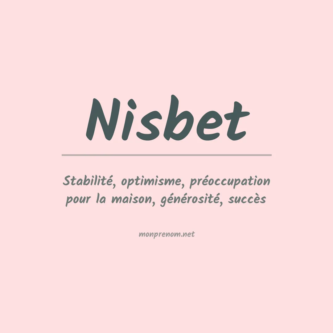 Prénom Nisbet