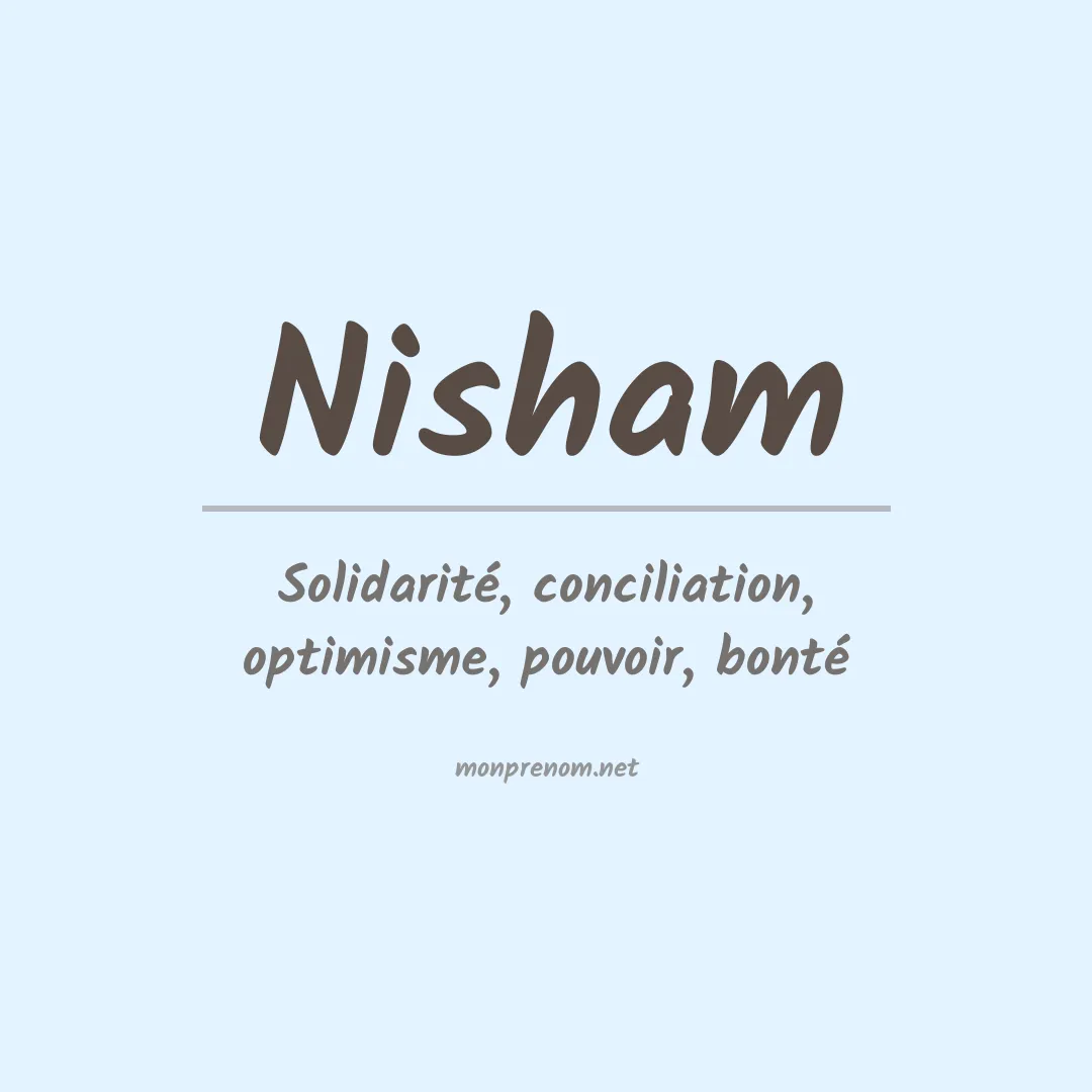 Prénom Nisham