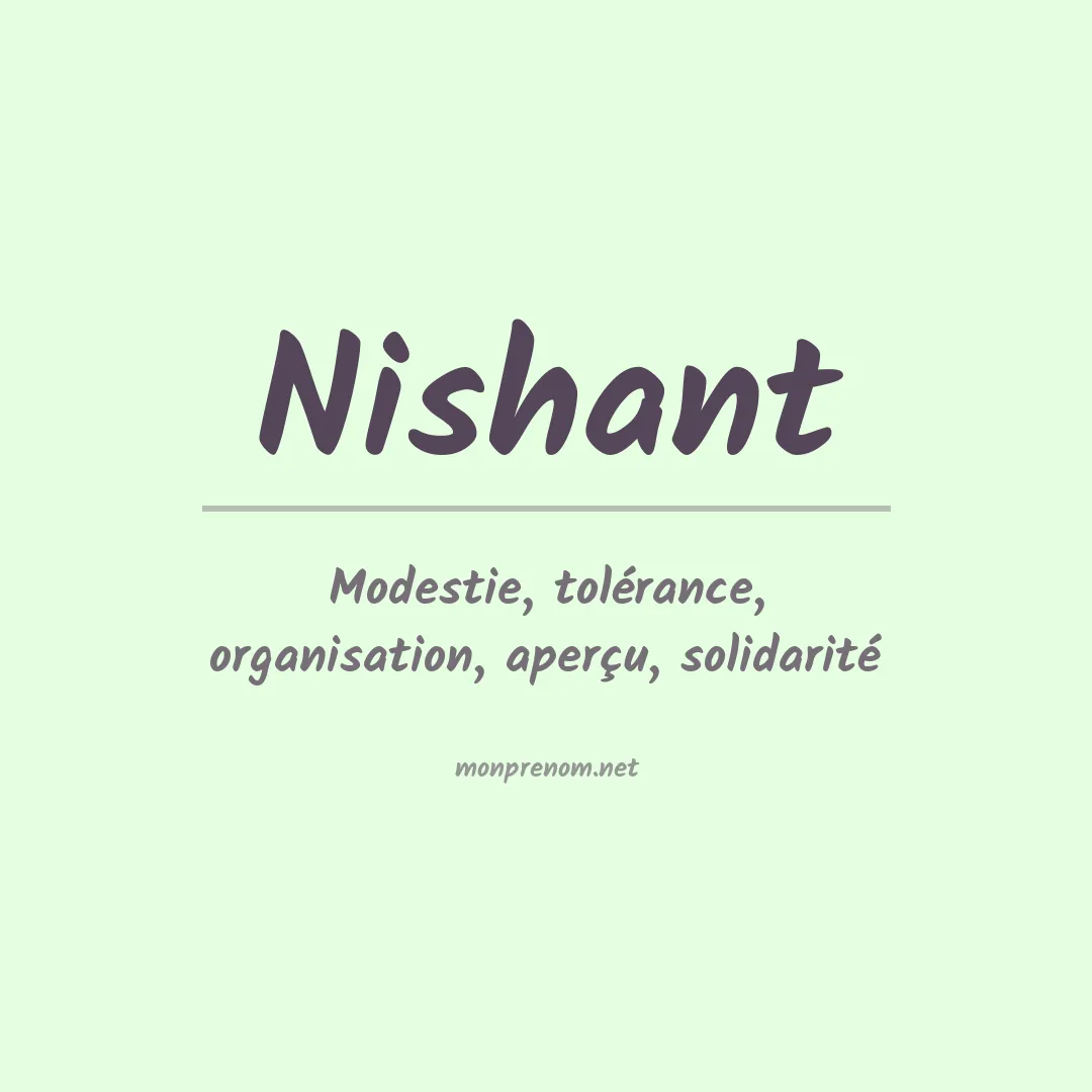 Prénom Nishant