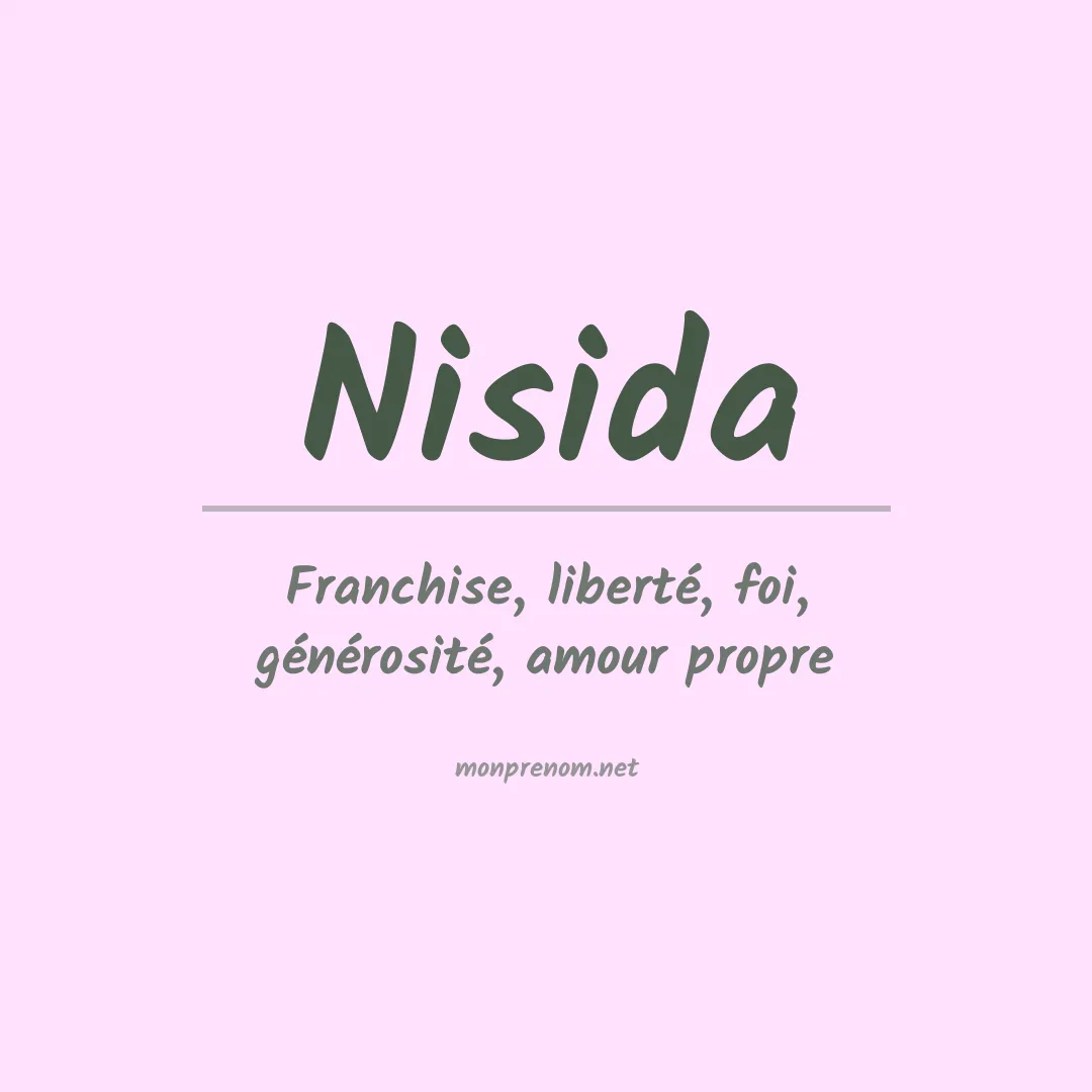 Signification du prénom Nisida