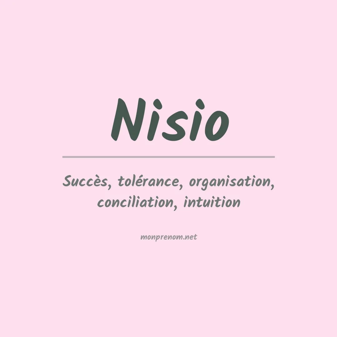 Prénom Nisio