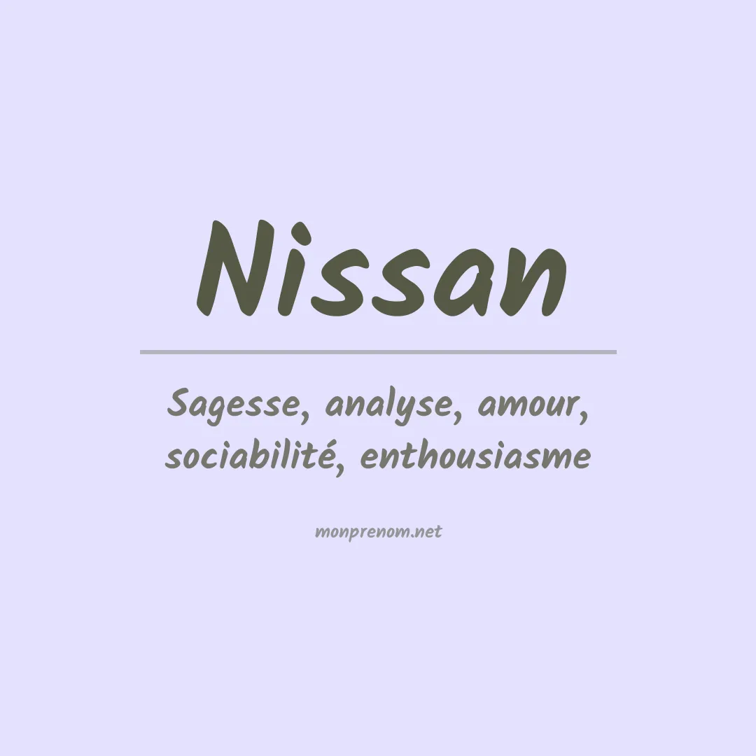 Prénom Nissan