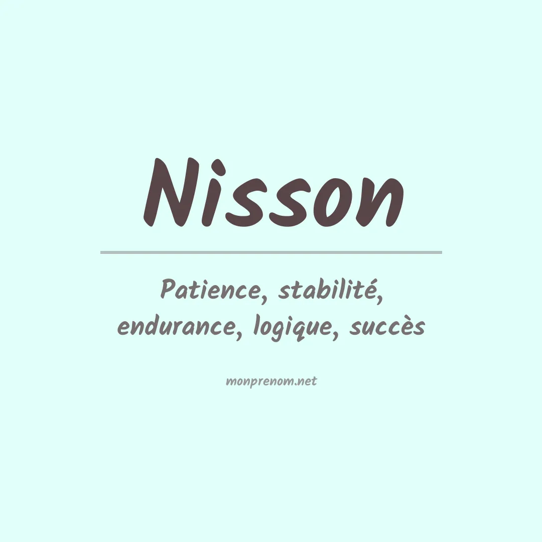 Prénom Nisson