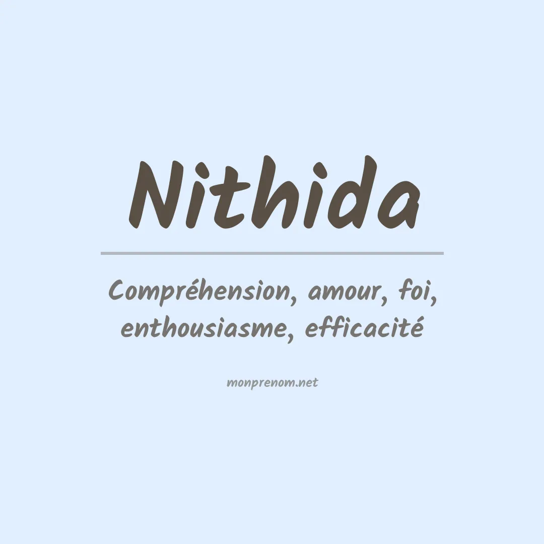 Signification du prénom Nithida