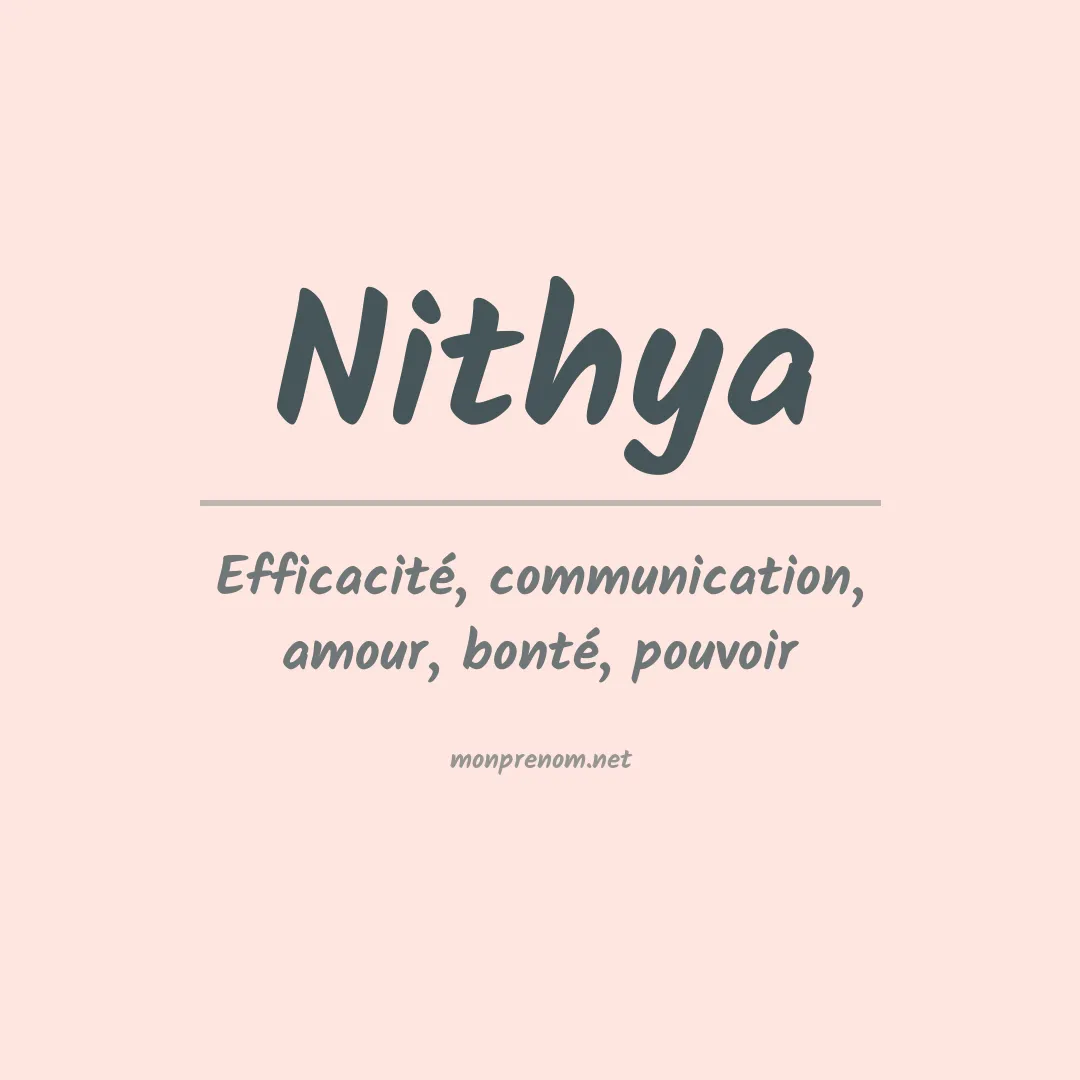 Signification du prénom Nithya