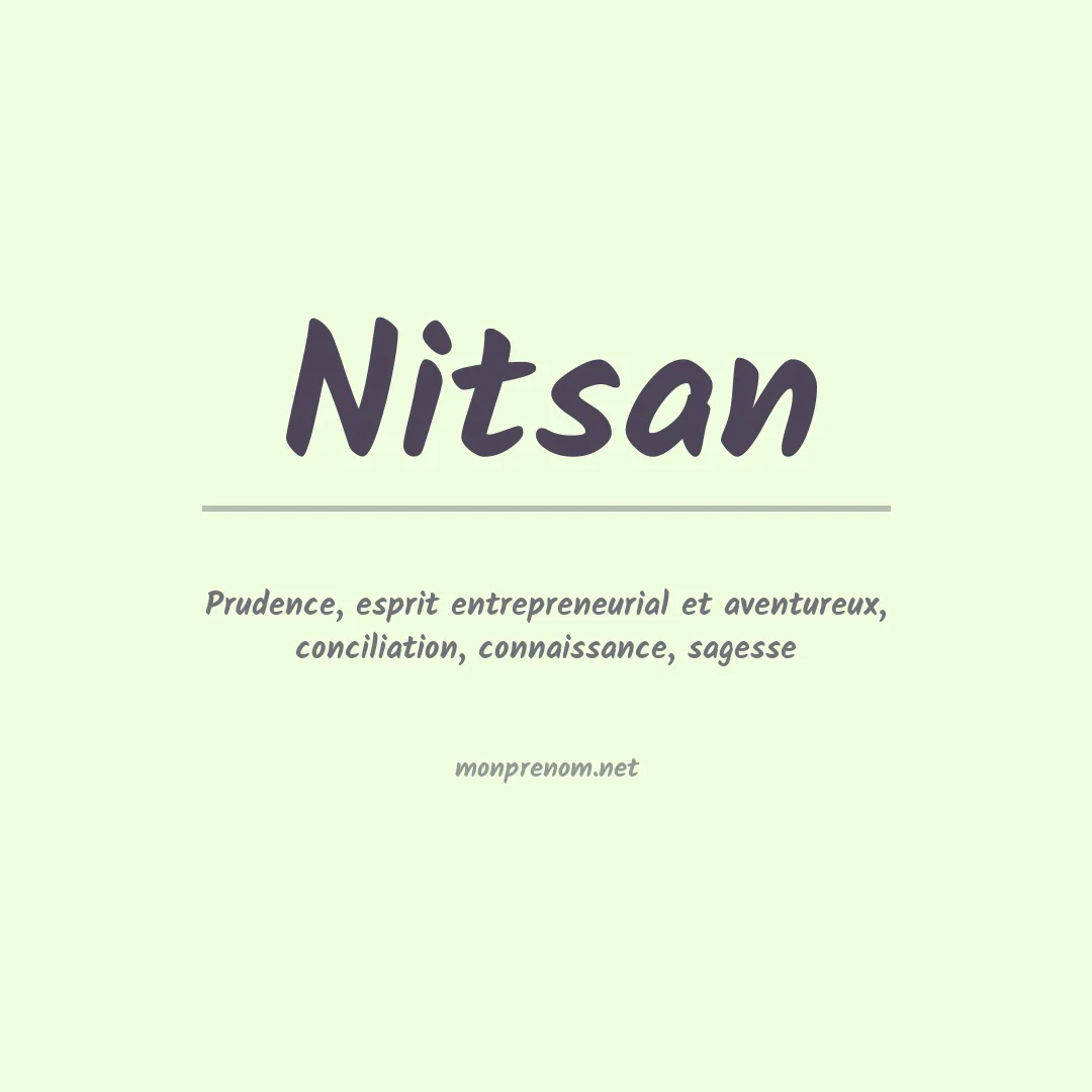 Prénom Nitsan
