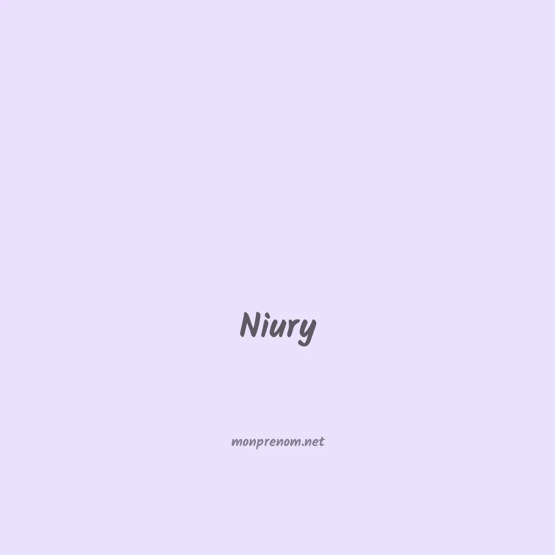 Niury en chinois