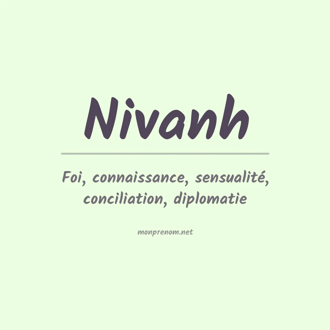Signification du prénom Nivanh