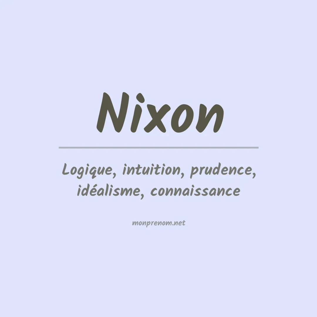 Prénom Nixon