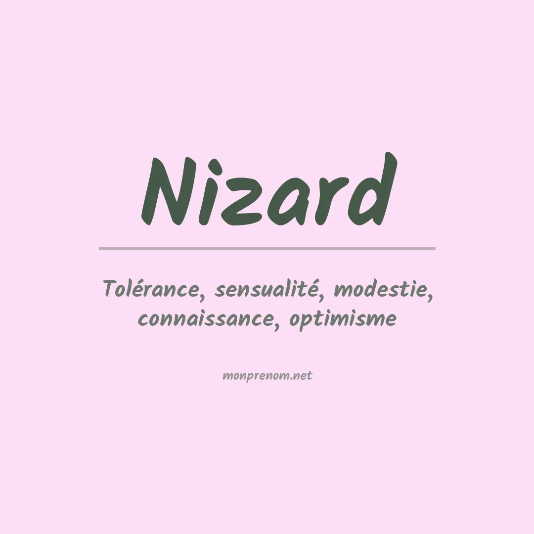 Signification du prénom Nizard