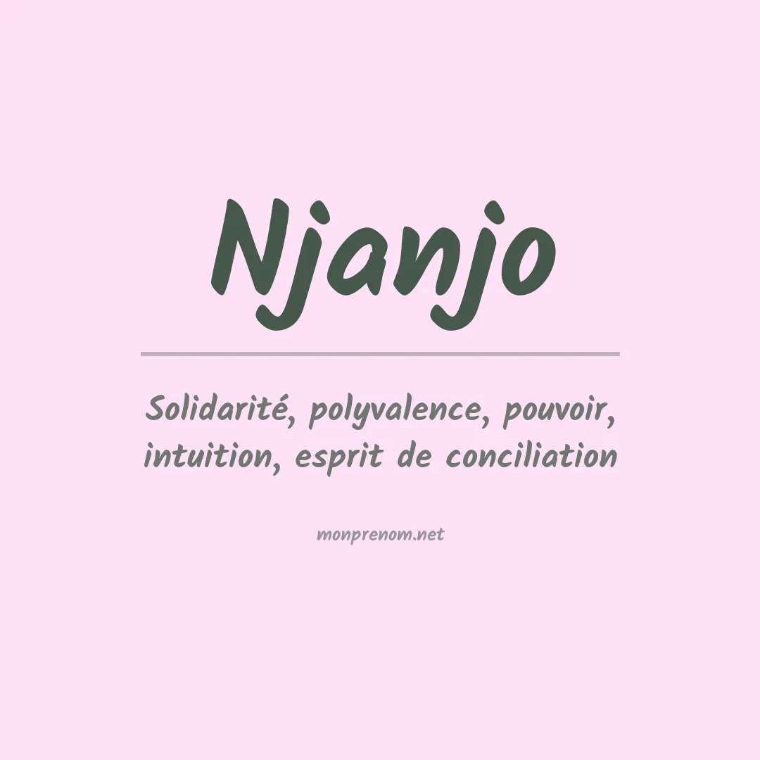 Prénom Njanjo