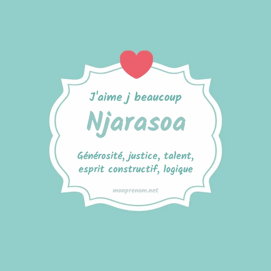 J'aime beaucoup Njarasoa