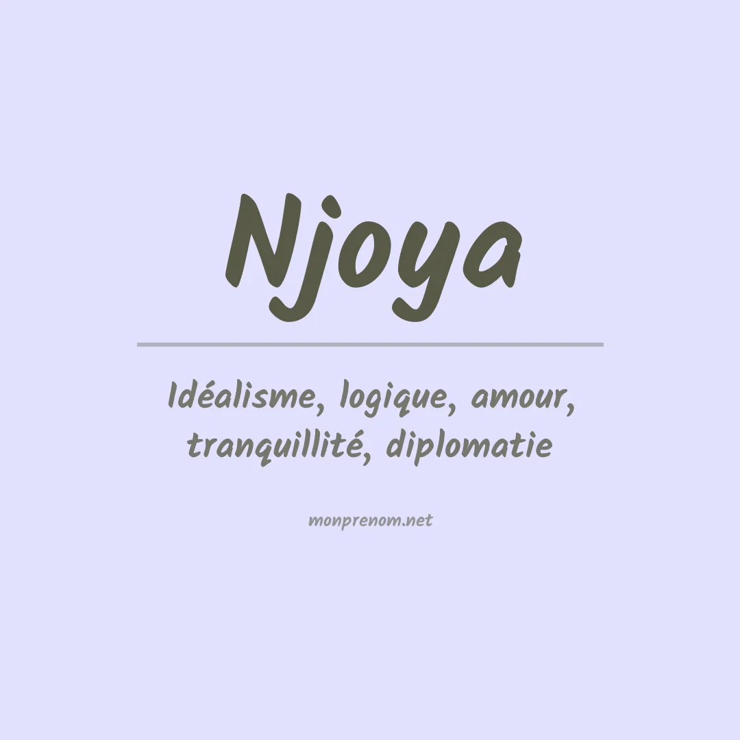 Signification du prénom Njoya