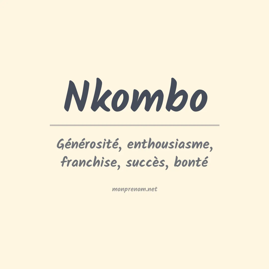 Prénom Nkombo