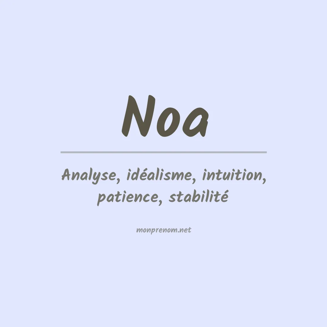 Prénom Noa