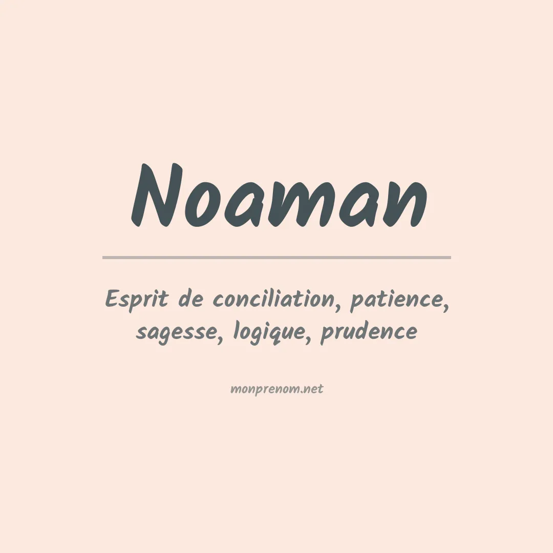 Prénom Noaman