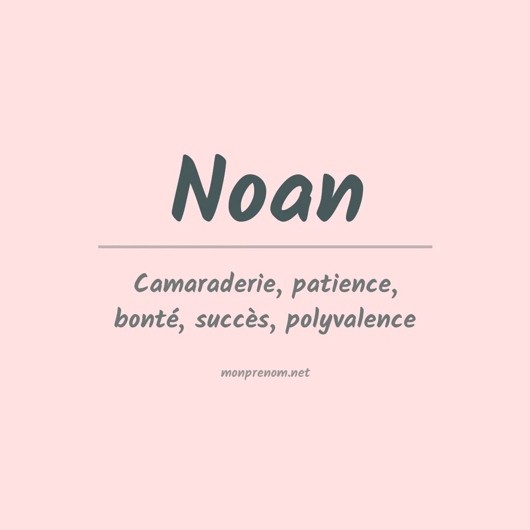 Prénom Noan