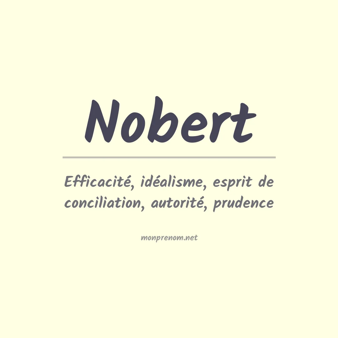 Prénom Nobert