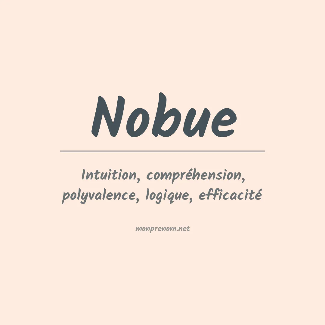 Signification du prénom Nobue