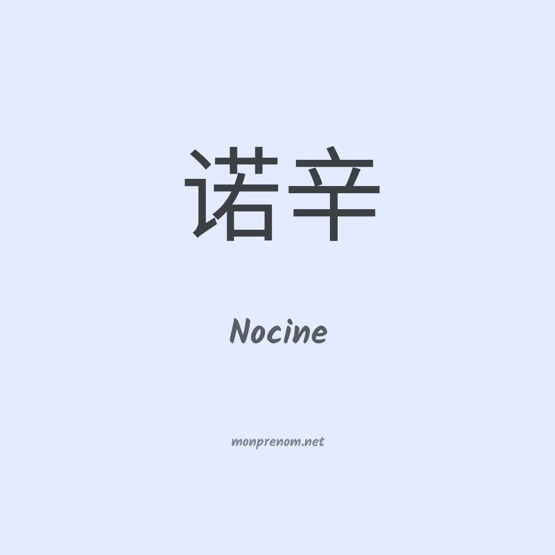 Nocine en chinois