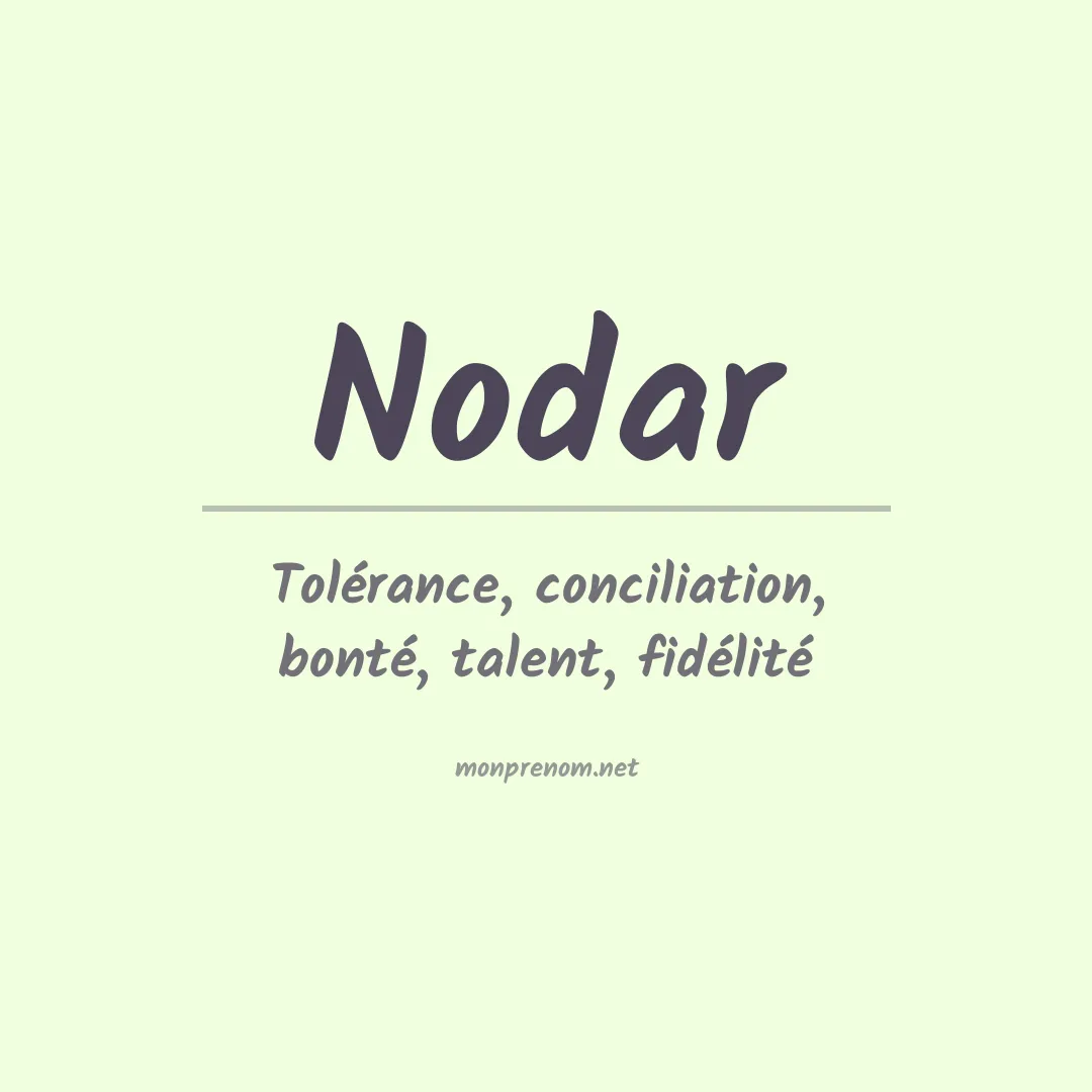 Prénom Nodar