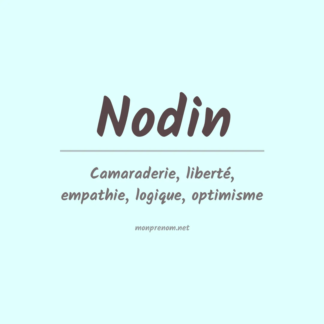 Prénom Nodin