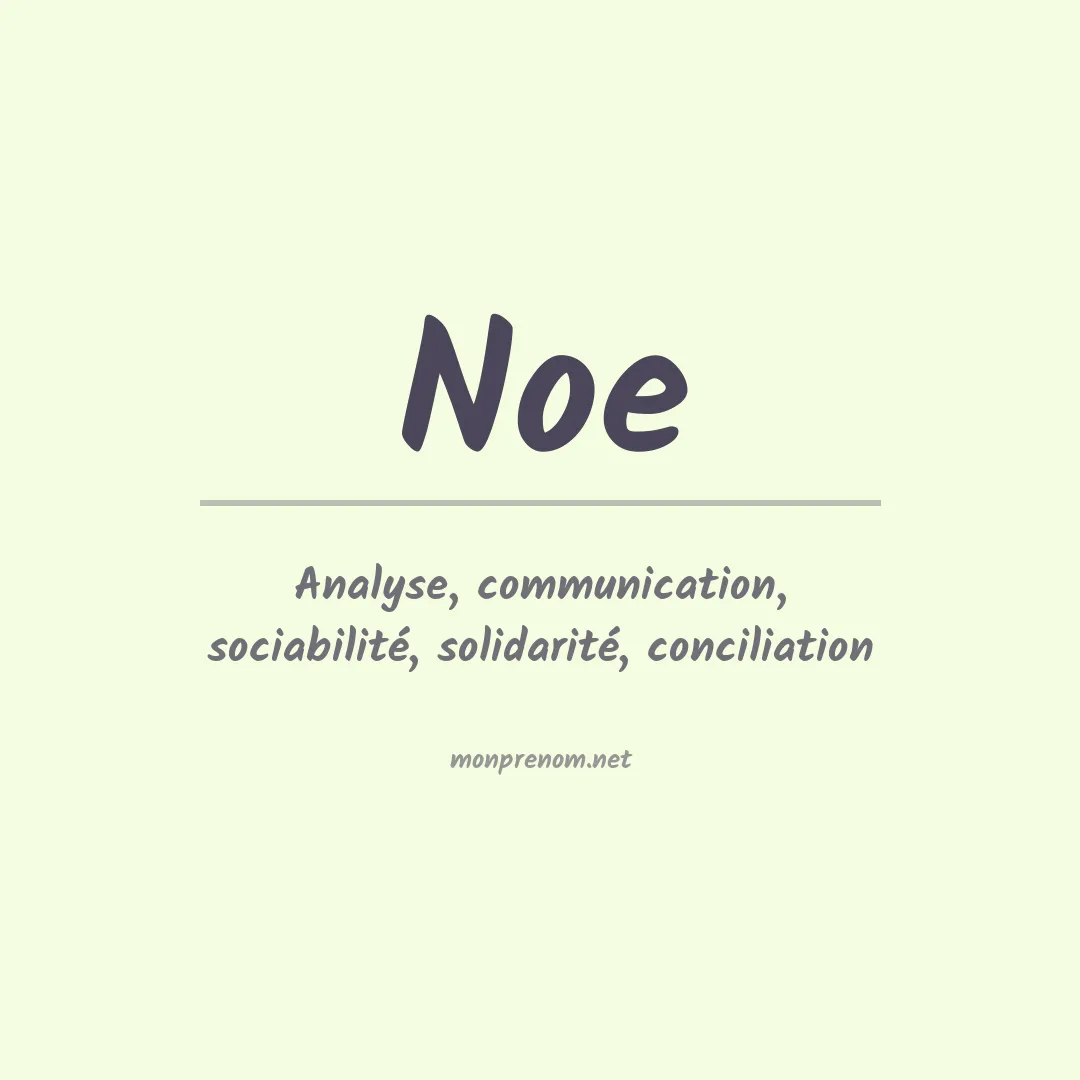 Prénom Noe