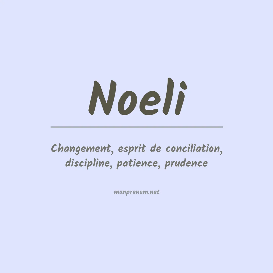 Prénom Noeli