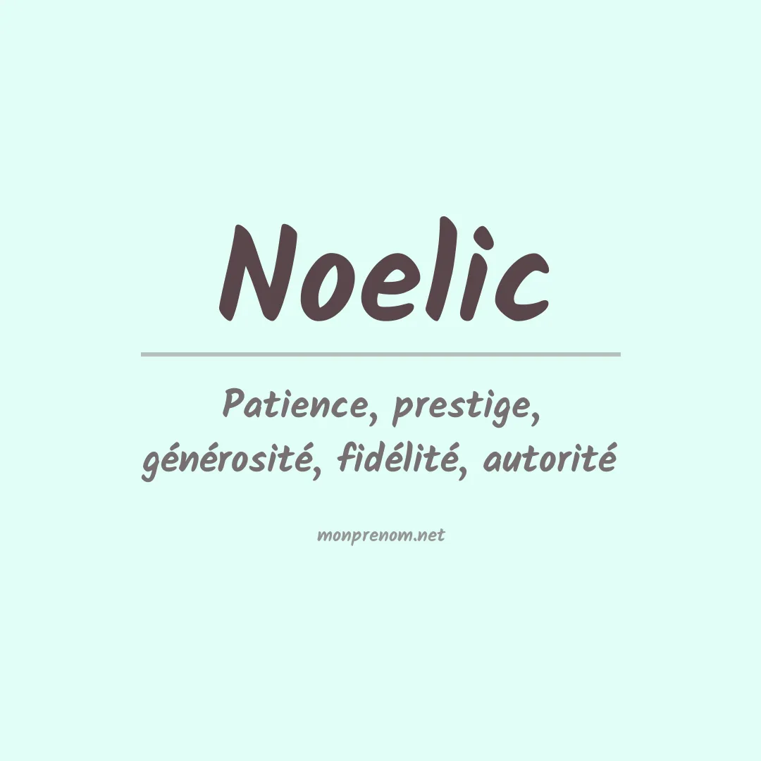 Prénom Noelic