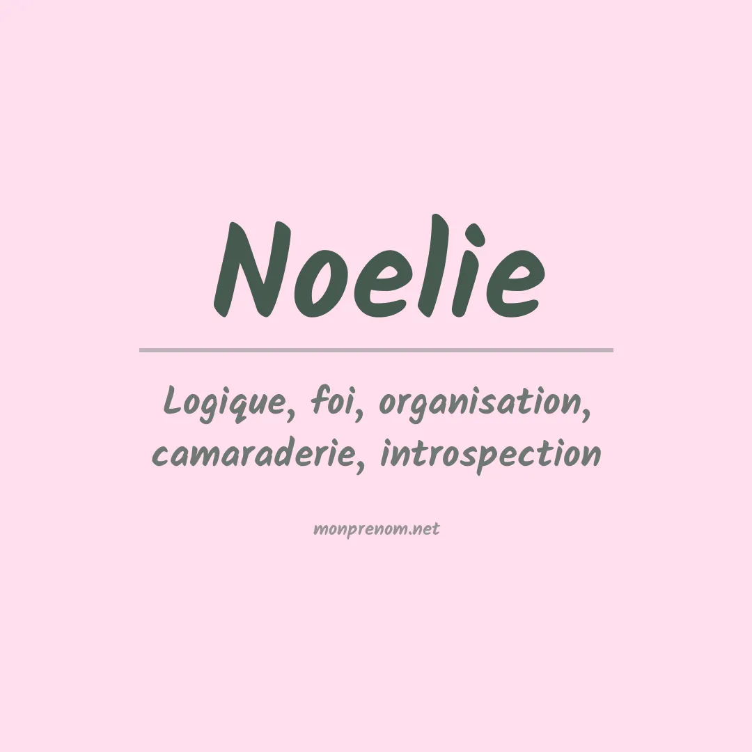 Prénom Noelie