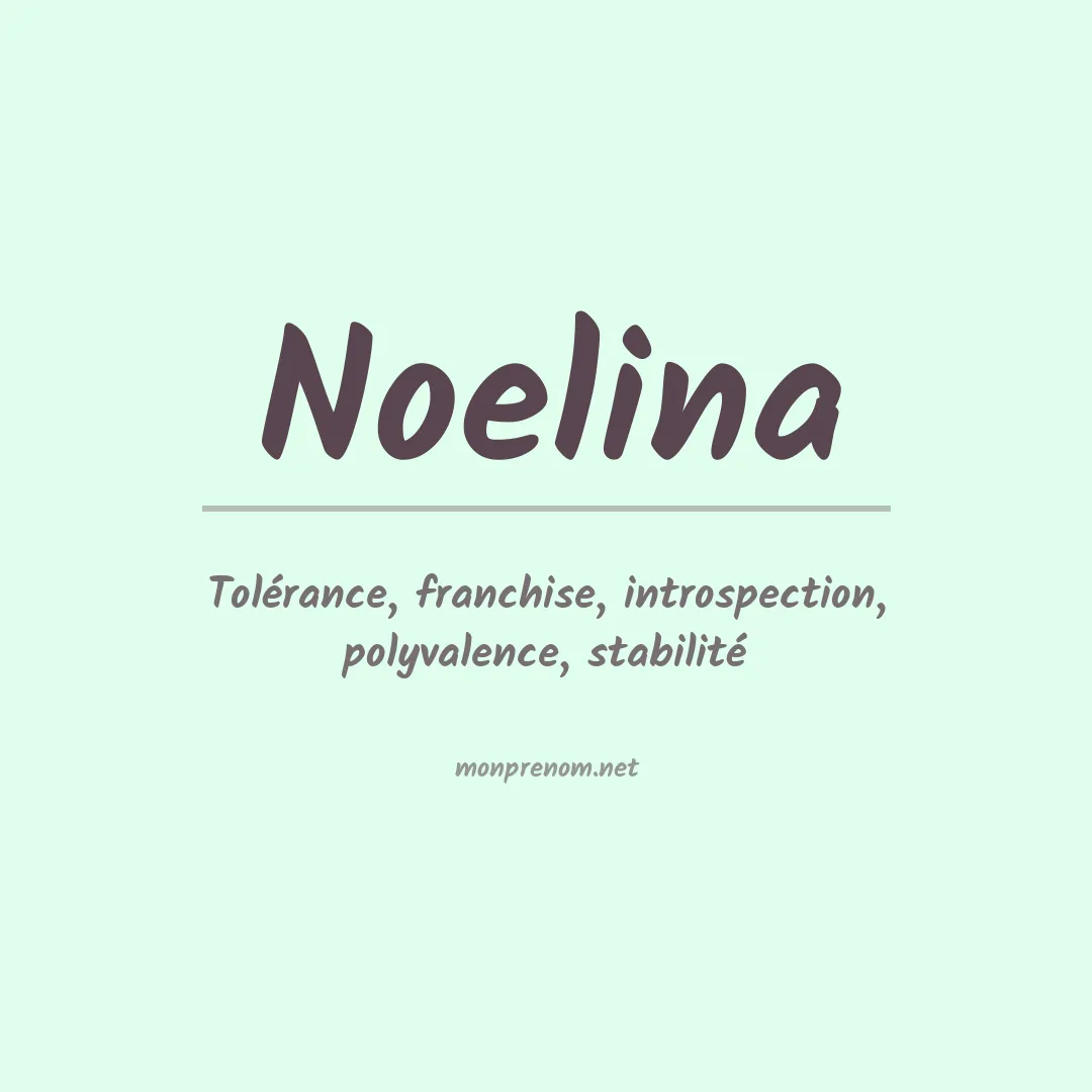 Signification du prénom Noelina