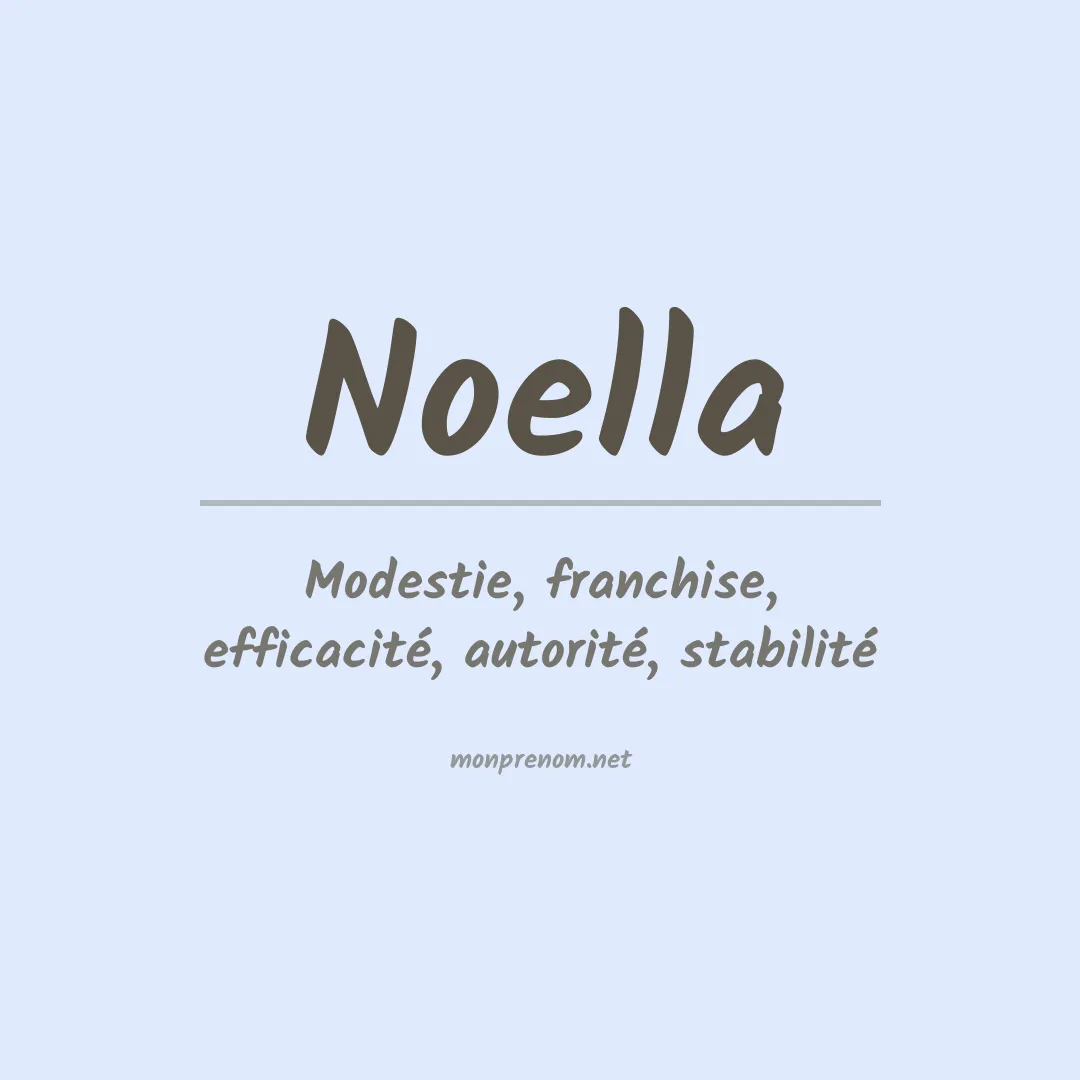 Signification du prénom Noella